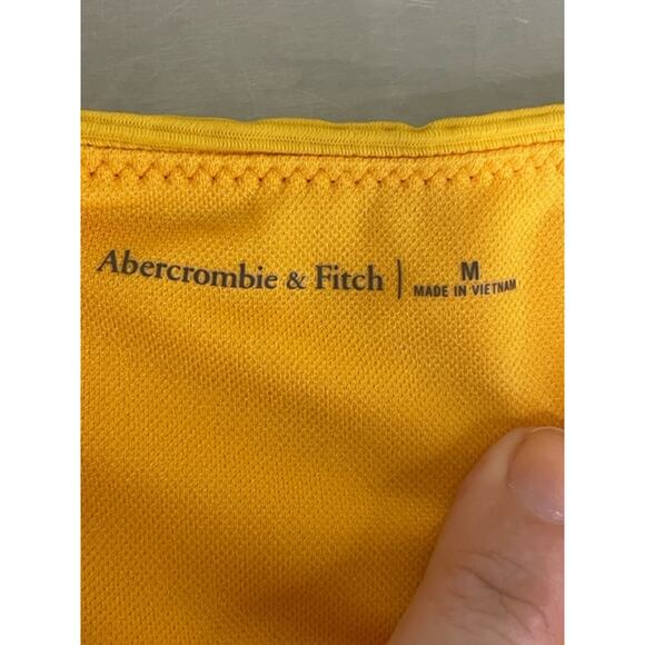 Abercrombie & Fitch Bikini Yellow Lemon Print High Waist Swimsuit Sz L - Picture 12 of 15